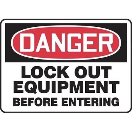 Accuform OSHA DANGER SAFETY SIGN LOCK OUT FRMLKT015XP FRMLKT015XP